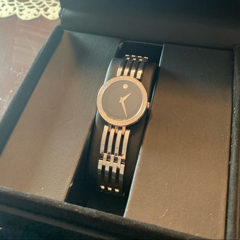 Ladies Movado Esperanza Diamond watch. Gorgeous!